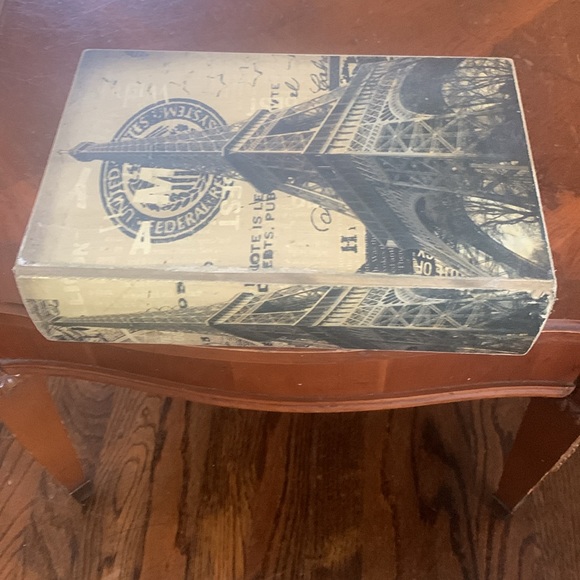 Paris Eiffel Tower Decorative Box Book Storage Theme Decor Decorative Art - Picture 6 of 16